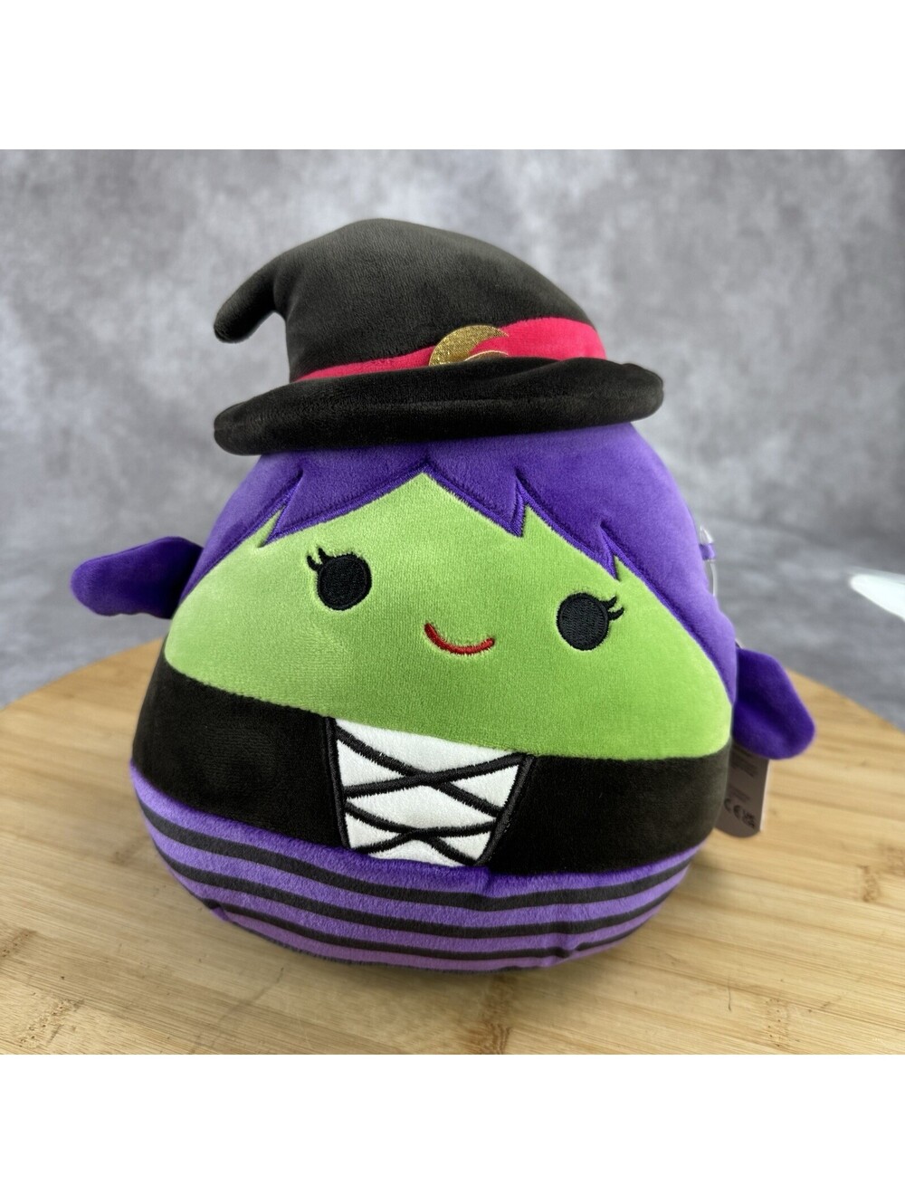 Squishmallows Roselyn the Witch 9" Plush 2023 Kelly Toy Halloween Green Purple